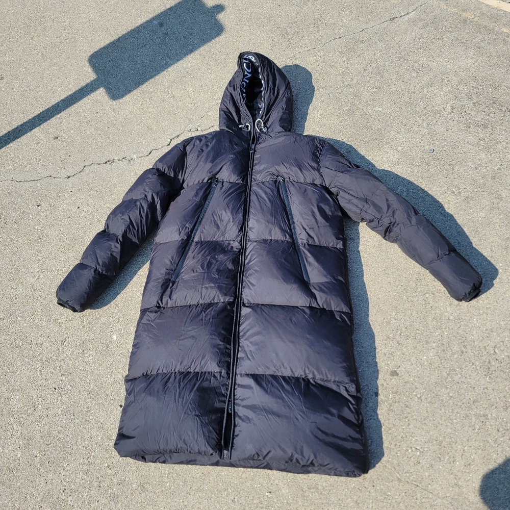 MONCLER MONTCLA Puffer Down Jacket Hooded women's black sz 3 medium
